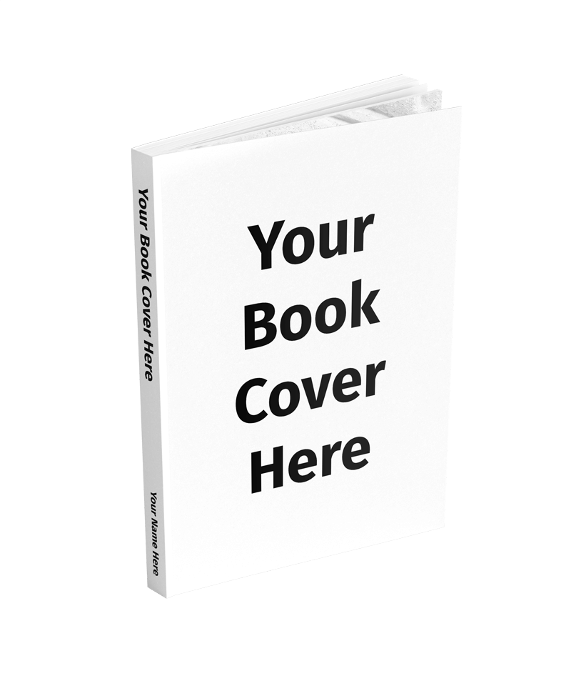 Image of a book mockup that says "Your Book Cover Here"